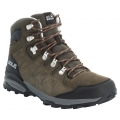 Jack Wolfskin Wanderschuhe Refugio Mid Texapore (Veloursleder, wasserdicht) khakibraun/phantomgrau Herren